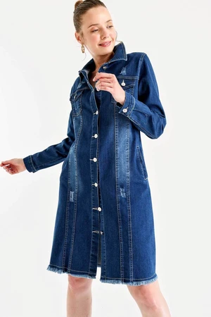 Bigdart 0614 Blue Long Denim Jacket