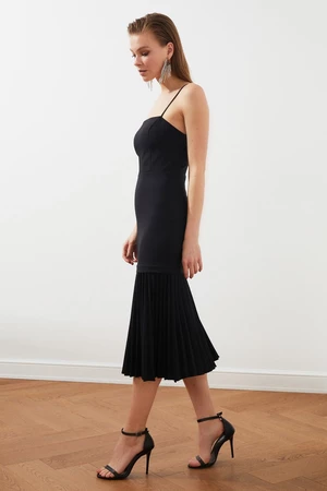 Trendyol Black Pleated Dress