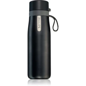 Philips AquaShield GoZero Daily filtračná fľaša termo farba Black 550 ml