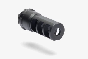 Úsťová brzda / adaptér na tlmič Muzzle Brake / kalibru 7.62 mm Acheron Corp® – 5/8" 24 UNEF, Čierna (Farba: Čierna, Typ závitu: M14 x 1L)