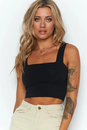 Madmext Mad Girls Black Crop