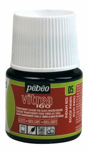 Barva na sklo Vitrea 45ml – 05 červená indická