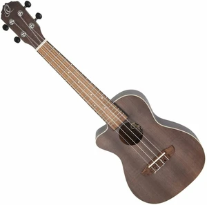 Ortega RUCOAL-CE-L Coal Black Konzert-Ukulele