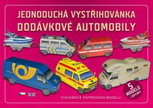 Jednoduchá vystřihovánka dodávkové automobily