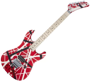 EVH Striped Series 5150 MN Red Black and White Stripes Elektrická kytara