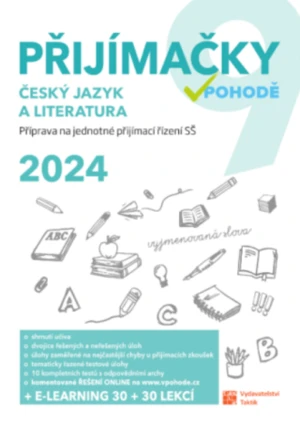 Přijímačky 9 Český jazyk a literatura + E-learning 2024