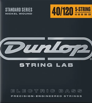 Dunlop DBN 40120 Saiten für 5-saitigen E-Bass, Saiten für 5-Saiter E-Bass