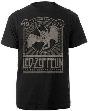 Led Zeppelin Camiseta de manga corta Madison Square Garden 1975 Black S