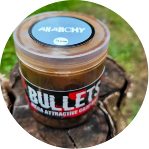 G.b.u. dipované boilies bullets anarchy 200 g - 24 mm