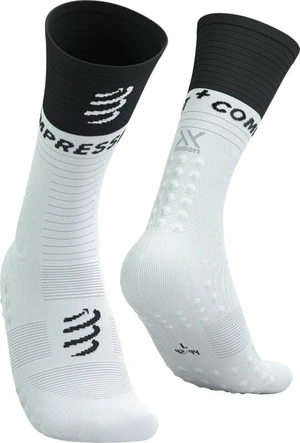 Compressport Mid Compression V2.0 White/Black T4 Calcetines para correr