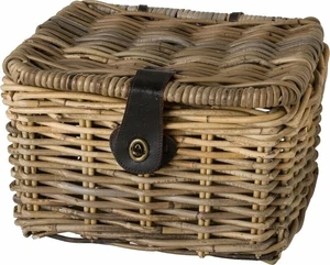 Fastrider Sera Rattan Bicycle Basket Lid Fahrradkorb Beige