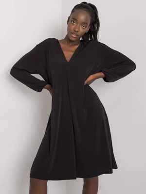 Black Yetta dress with V-neck