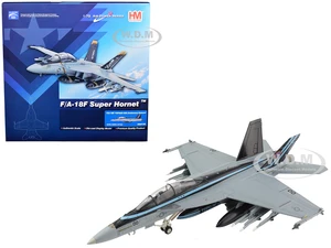 McDonnell Douglas F/A-18F Super Hornet Fighter Aircraft "TopGun 50th Anniversary Scheme" "NAWDC US Navy" "Air Power Series" 1/72 Diecast Model by Hob