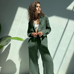 Spring Autumn Spring Autumn Pajama Set Long Sleeve Ladies Sleepwear 2 Pcs with Pant Turn Down Collar Pyjama Suit for Female