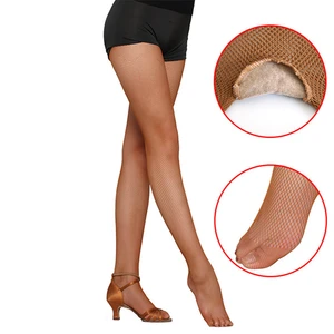 Women Sexy Fishnet Tights Mesh Pantyhose Ballroom & Latin Dance Elastic Sexy Stockings Large Size Female Nylon Stockings Hosiery