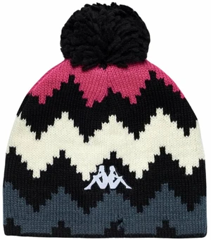 Kappa 6Cento Pomok G Beanie Black/Fuchsia Purple/White/Grey Asphalt Graphic 05 Berretto invernale