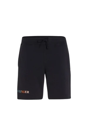 Tommy Hilfiger Krátke nohavice - CONTRAST STITCH SWEATSHORT modré