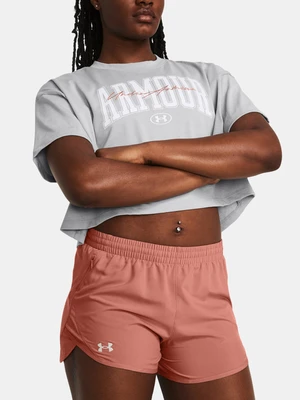 Under Armour UA HW Scripted WM Crop SS Triko Šedá