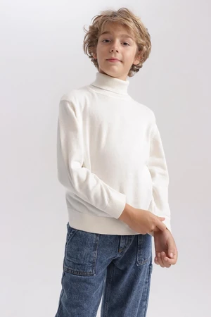 DEFACTO Boy's Turtleneck Knitwear Sweater