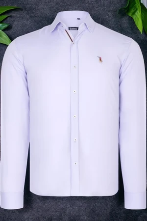 G674 DEWBERRY MEN'S SHIRT-OPEN LILAC