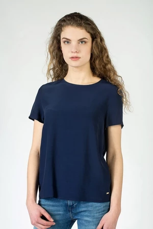 Top - TOMMY HILFIGER AVRIL TOP SS blue