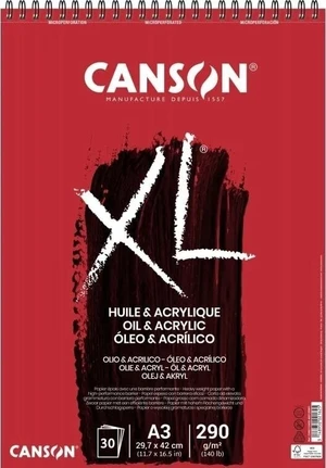 Canson Sp XL Huile Et Acrylique A3 290 g Carnete de Schițe