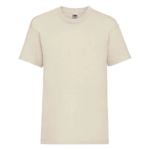 Beige Baby Cotton T-shirt Fruit of the Loom