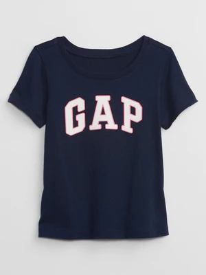 Navy blue girls' T-shirt with GAP logo