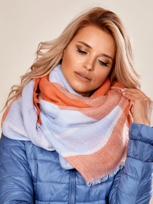 Lady's orange knitted scarf