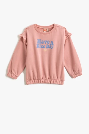 Koton Baby Girl Pink Sweatshirt