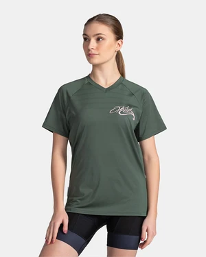 Women's technical MTB T-shirt KILPI REMIDO-W Dark green