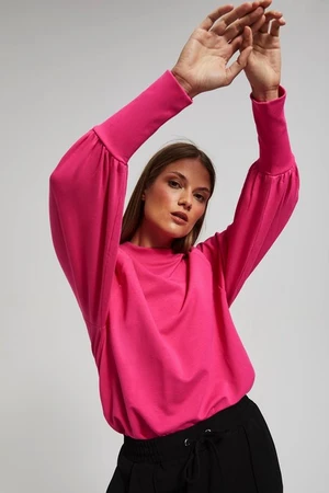 blouse with inflatable sleeves