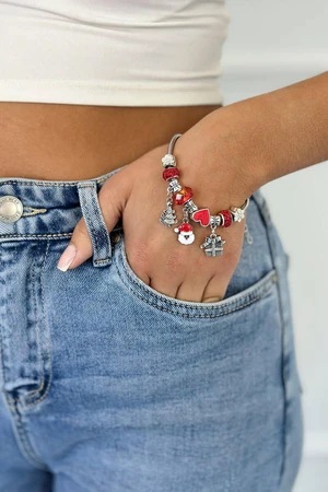 Christmas Santa's Head Bracelet