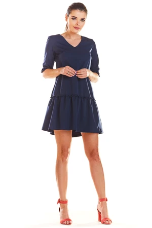 Infinite You Woman's Dress M199 Navy Blue