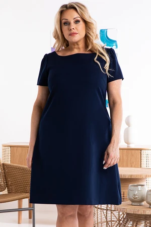 Karko Woman's Dress SB445 Navy Blue