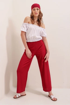 Bigdart 6543 Knitted Pants - Red