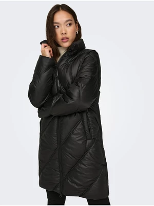 Black women's quilted winter coat JDY Verona - Women