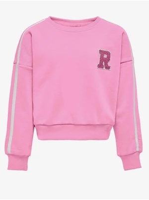 Pink girly sweatshirt ONLY Selina - Girls