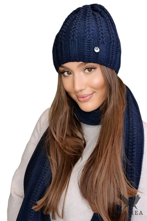 Berretto da donna Kamea Kamea_Set_Hat&Scarf_K.22.253.12_Navy_Blue