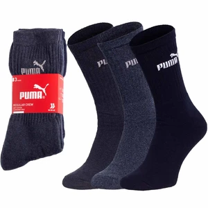 Calzini da uomo Puma Puma_3Pack_Socks_883296_04_Navy_Blue