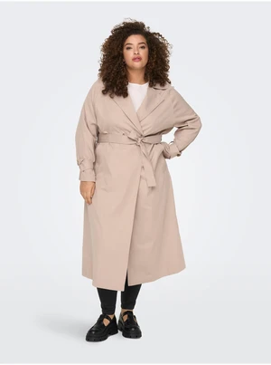 Beige Women's Light Coat ONLY CARMAKOMA Hyachint - Ladies