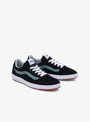 Black Mens Suede Details Sneakers VANS Cruze Too - Men