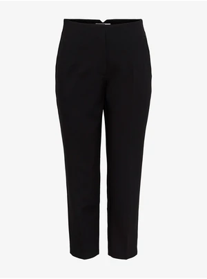 Black Shortened Straight Fit Pants ONLY Yasmine - Women