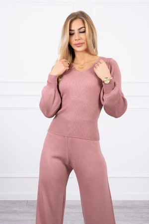 Dark pink sweater set