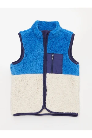 LC Waikiki High Neck Color Block Fleece Baby Boy Vest