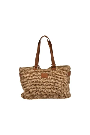 Big Star Large Knitted Bag Beige