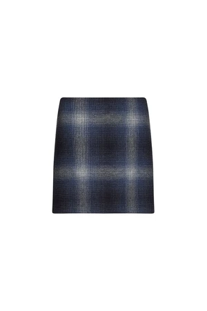 Skirt - Tommy Hilfiger WOOL SHADOW CHECK SHORT SKIRT blue