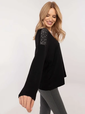 Black women's oversize sweater