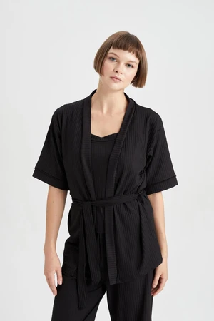 DEFACTO Fall In Love Half Sleeve Dressing Gown