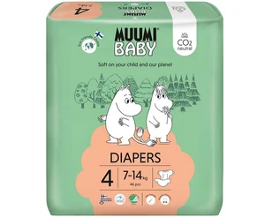 MUUMI Baby 4 Maxi 7–14 kg (46 ks), eko pleny